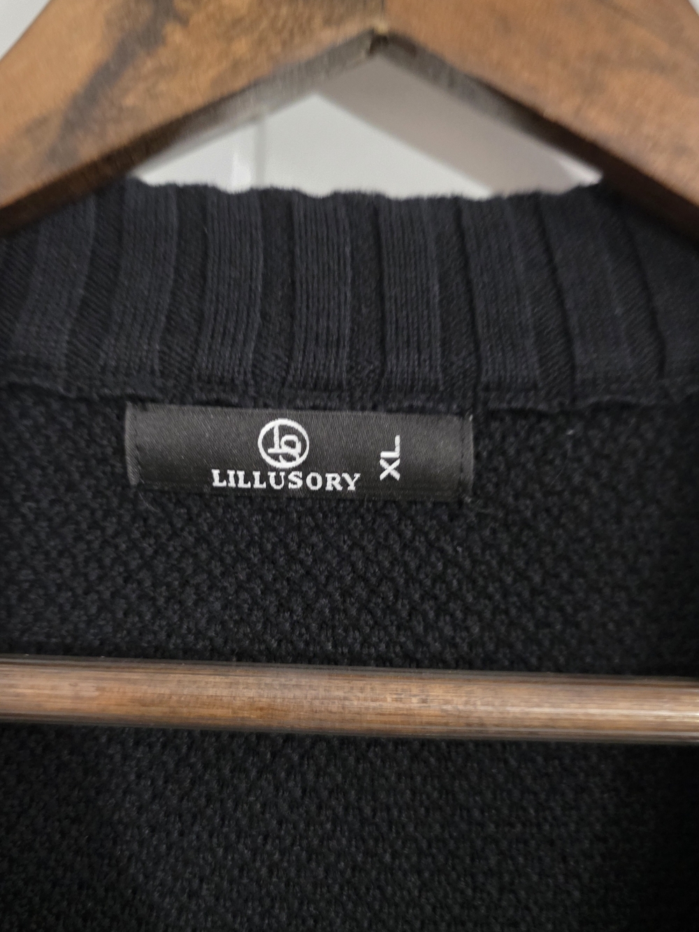 LILLUSORY Black Oversized Button Front Cardigan Sweater XL - Picture 3 of 9